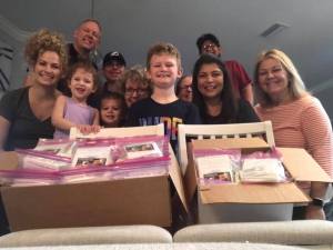 The Noyes Family and the Blessing Bag for Noyes Family Foundation Lent Event